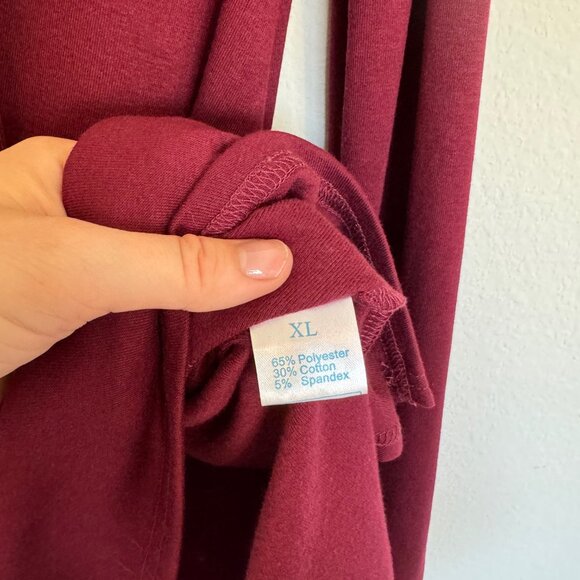 XL Bulotus Burgundy CowlNeck Sweater - Picture 3 of 6
